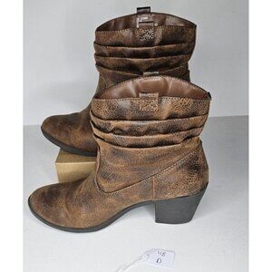 Fab feet boot botties Brown womens size 6.5 M